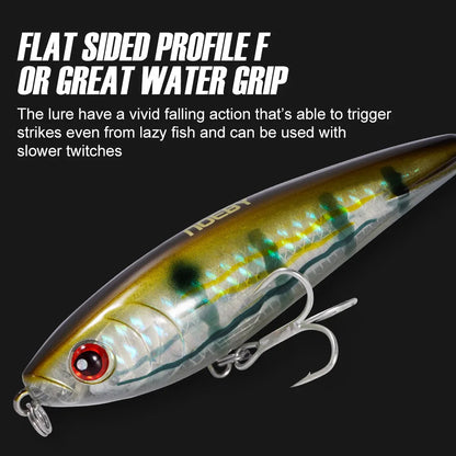 HookUpCo. 95mm Sinking Stickbait Fishing Lure - HookUpCo.
