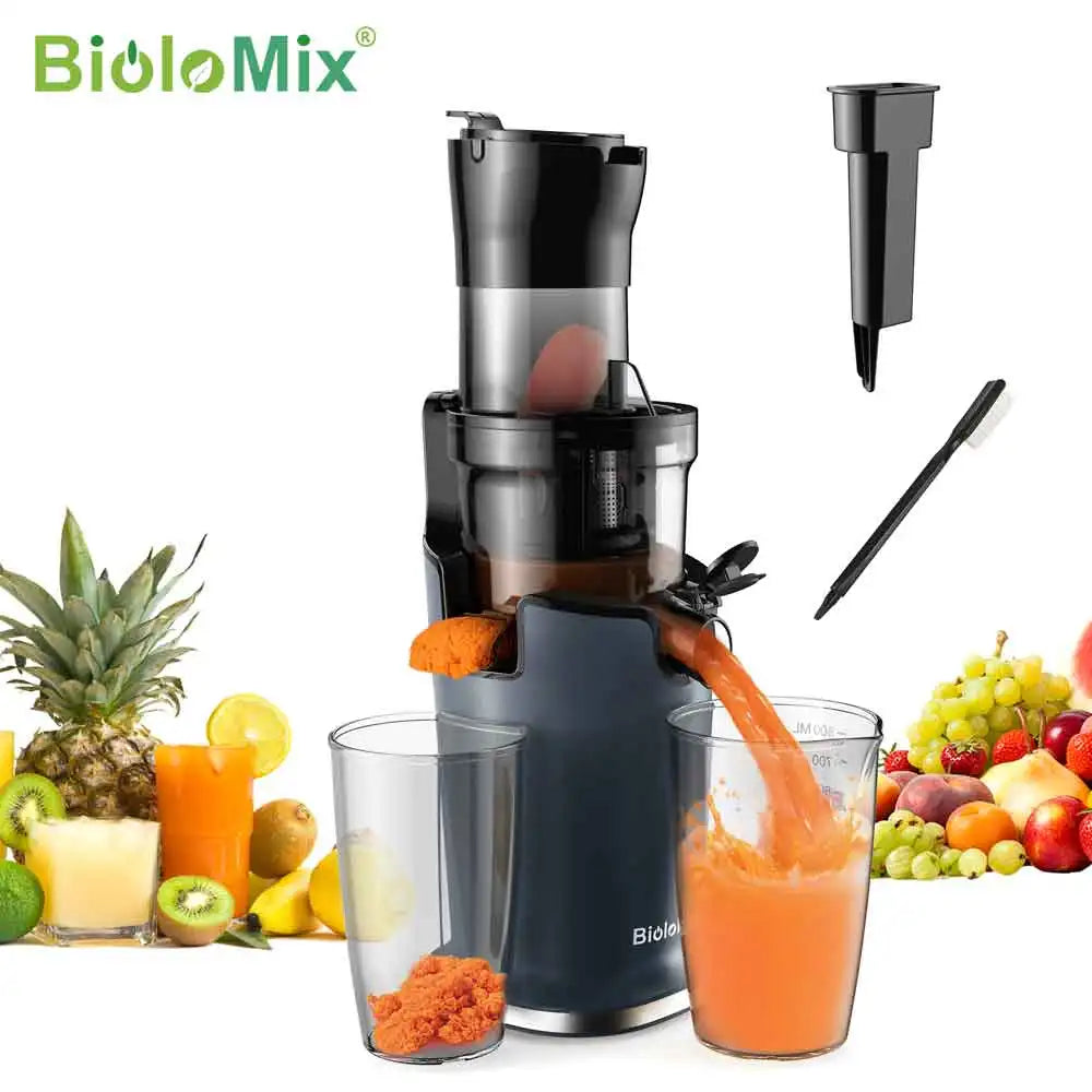 HookUpCo. Cold Press Juicer for Whole Fruits, 200W Power