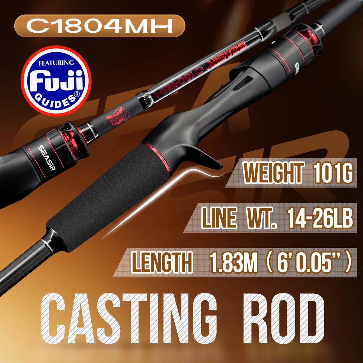 HookUpCo. Heavy Power Travel Fishing Rod 1.83M - HookUpCo.