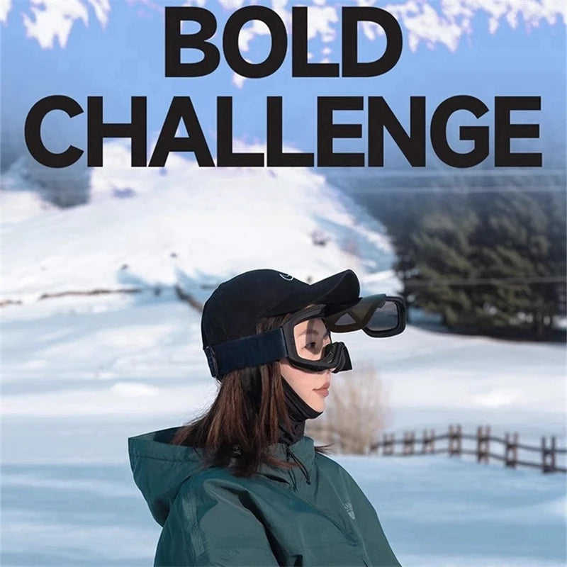 HookUpCo. Magnetic Anti-Fog Double Layer Ski Goggles