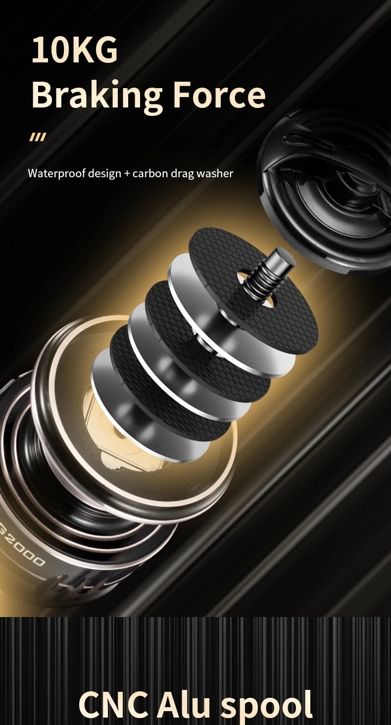 HookUpCo. Ultralight Spinning Reel 10kg Drag - HookUpCo.