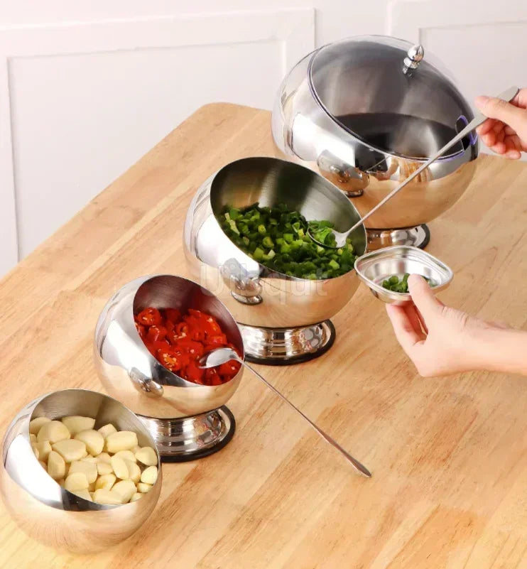 HookUpCo. Stainless Steel Sauce Bowl