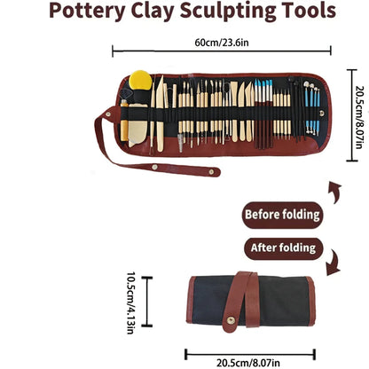 Pottery Clay Sculpting Tools Kits for Creative Artisans - Kits from 5 to 62 PCS.