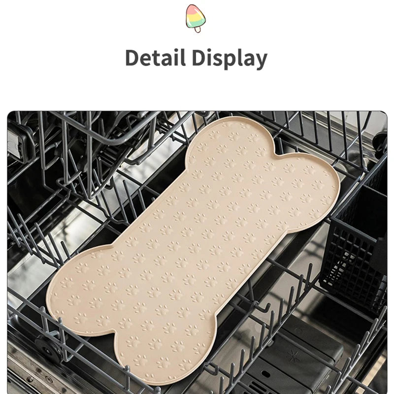 HookUpCo. Silicone Dog Feeding Mat, Easy Clean