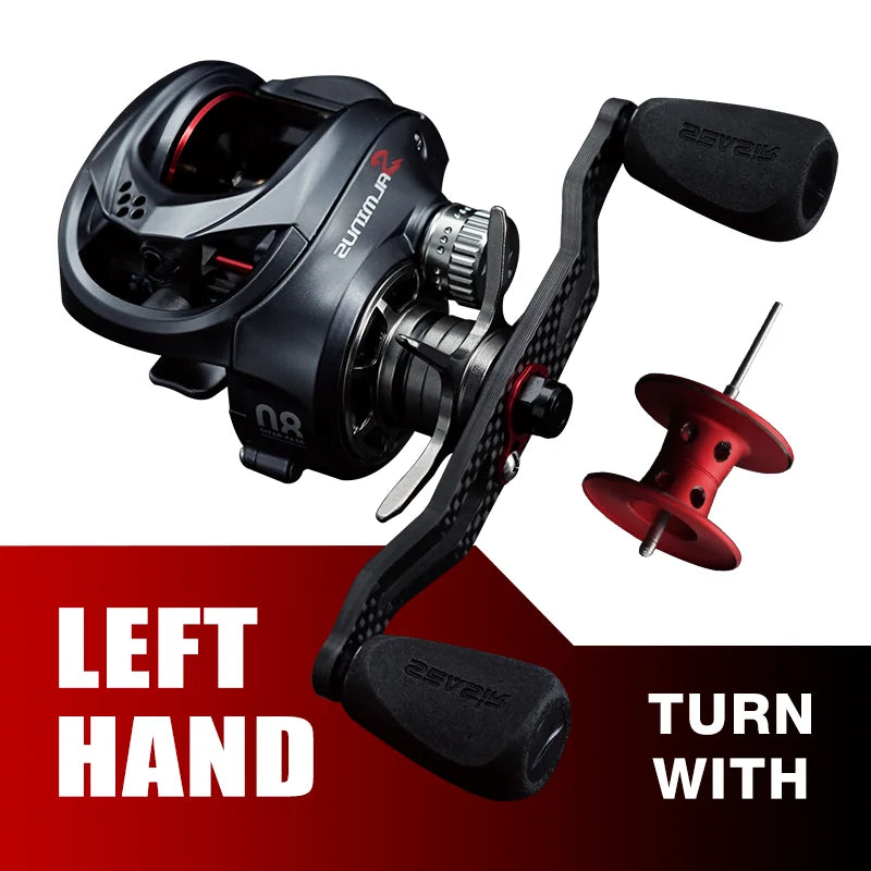 HookUpCo. Salminus Baitcasting Reel, 12KG Drag - HookUpCo.