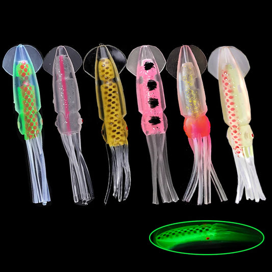 Lifelike Double Layer Squid Fishing Lure for Seawater Fun