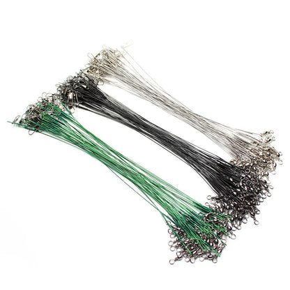 HookUpCo. Steel Fishing Leader with Swivel 30cm - HookUpCo.
