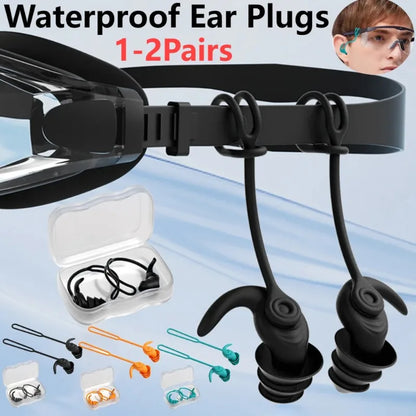 HookUpCo. Waterproof Swim Ear Plugs