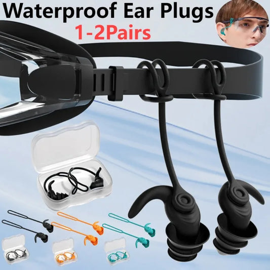 HookUpCo. Waterproof Swim Ear Plugs