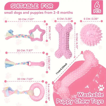 HookUpCo. Interactive Dog Chew Toy Set