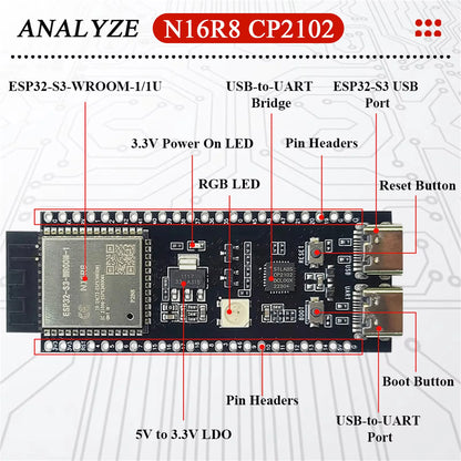 ESP32 S3 Development Board with Expansion Kit