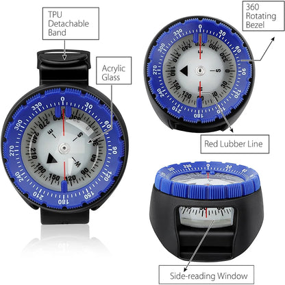HookUpCo. Waterproof Diving Compass