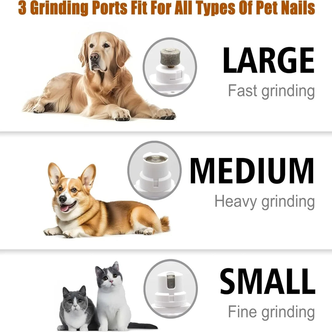 HookUpCo. Quiet Pet Nail Grinder with LED Lights