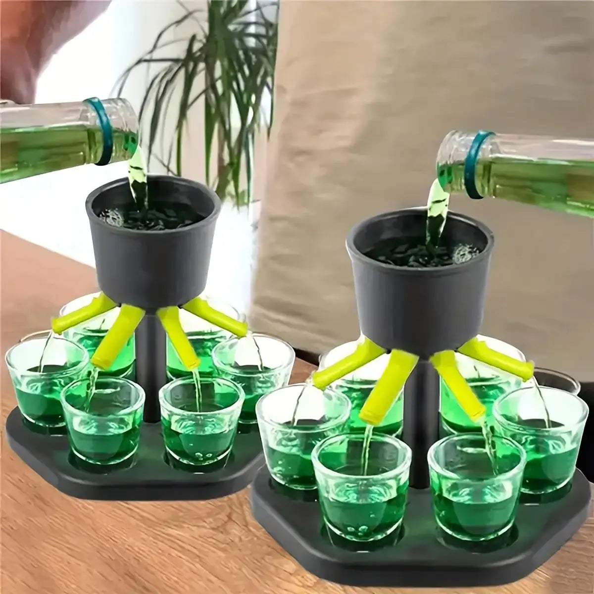 HookUpCo. 6 Shot Glass Dispenser for Fun Party Games