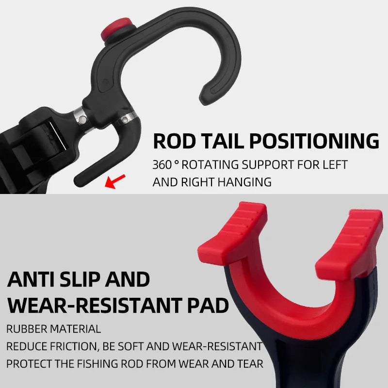 HookUpCo. Adjustable Double-Head Fishing Rod Holder - HookUpCo.