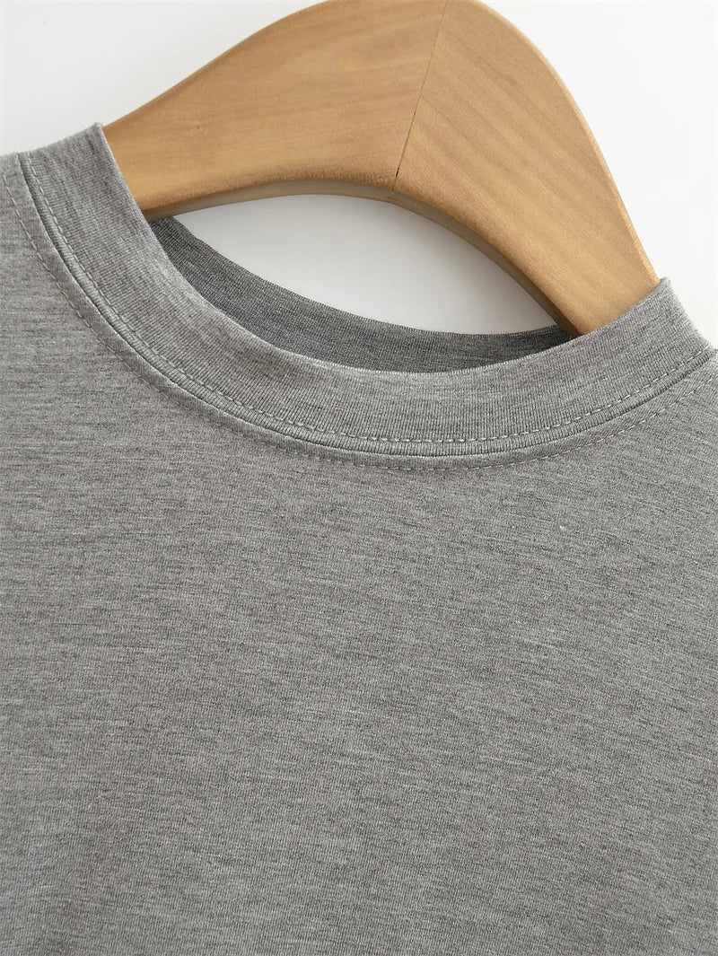 Stylish Slim Fit Casual T-Shirt for Women - Trendy Solid Color