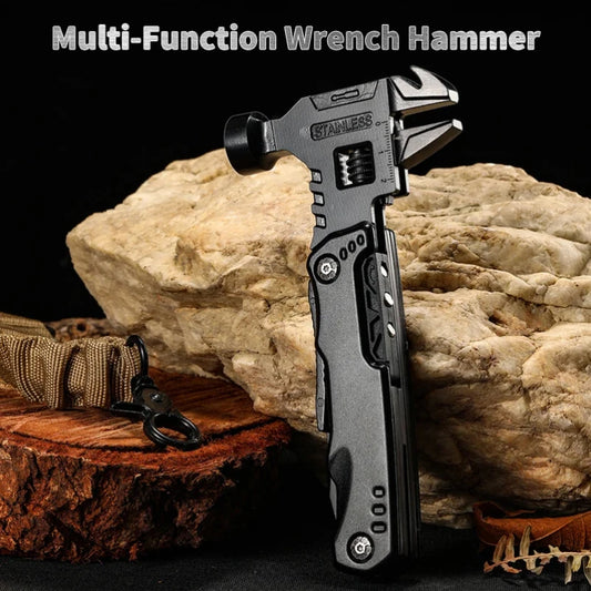 Versatile Stainless Steel Multi-Tool for Outdoor Survival