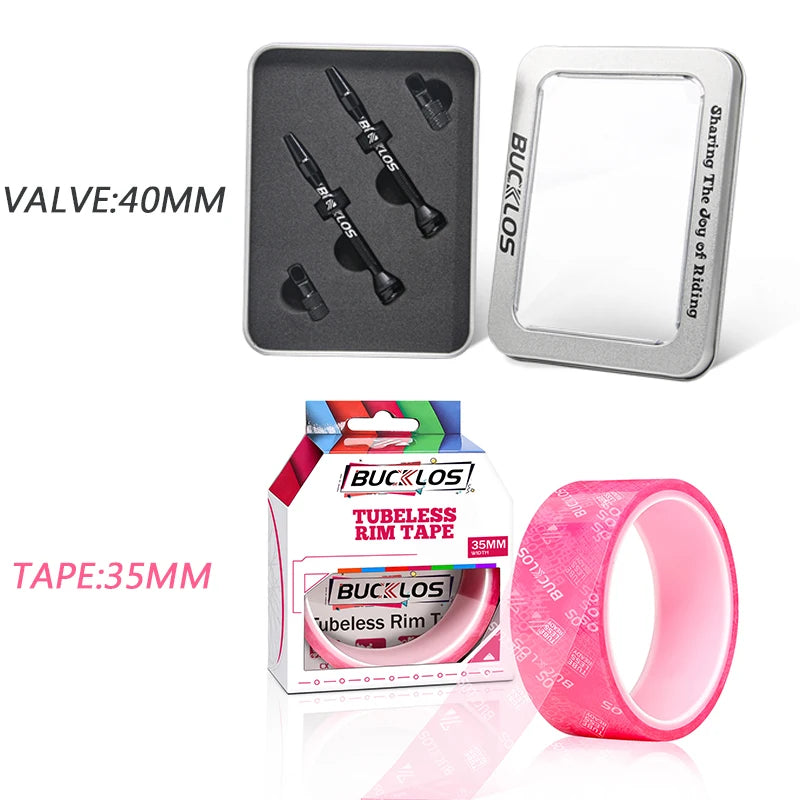 HookUpCo. 40mm Presta Tubeless Valve Set for Bikes - HookUpCo.
