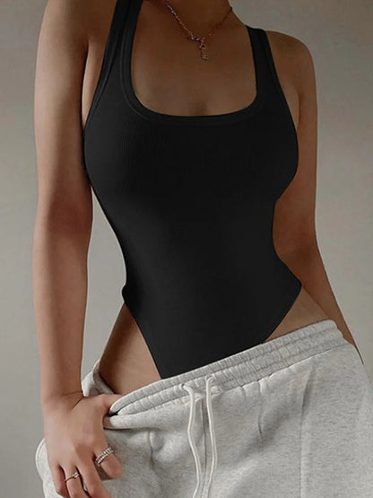 Sleeveless Bodycon Halter Bodysuit for Summer Nights