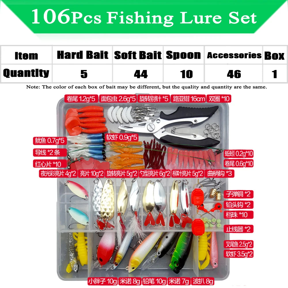 HookUpCo. Premium Fishing Lure Kit with Box - HookUpCo.