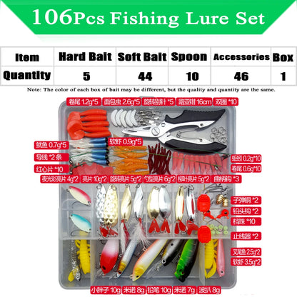 HookUpCo. Premium Fishing Lure Kit with Box - HookUpCo.
