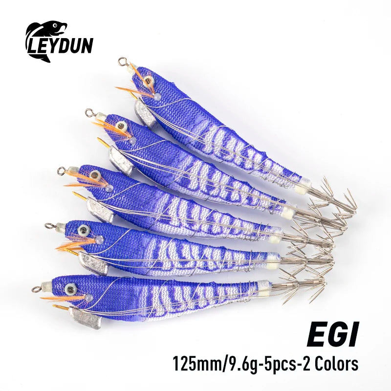 HookUpCo. Luminous Squid Jig Fishing Lures Set - HookUpCo.