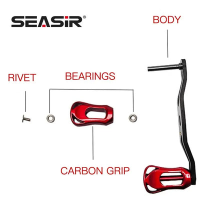 HookUpCo. Ultra Light Carbon Fiber Reel Handle - HookUpCo.