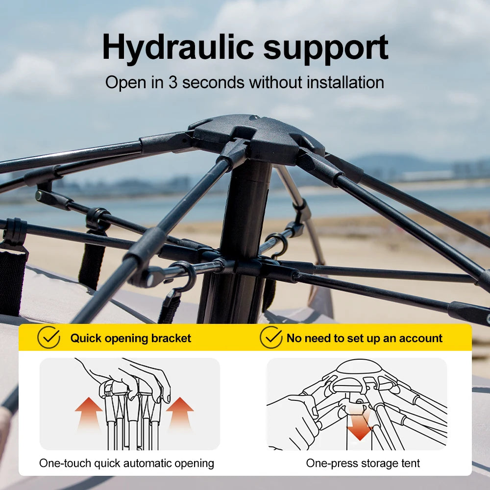 HookUpCo. Quick-Setup Family Camping Tent - HookUpCo.