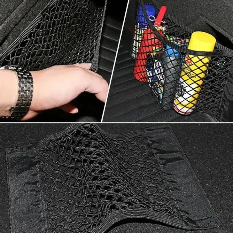 Universal Car Mesh Storage Net for Organized Trunk Space