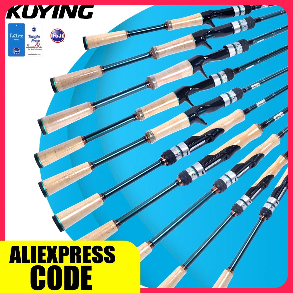 HookUpCo. Carbon Spinning Fishing Rods 6'3"-6'10" - HookUpCo.