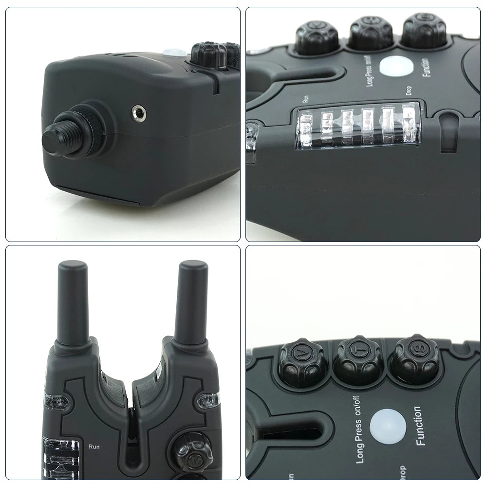 HookUpCo. LED Fishing Bite Alarms with Adjustable Settings - HookUpCo.