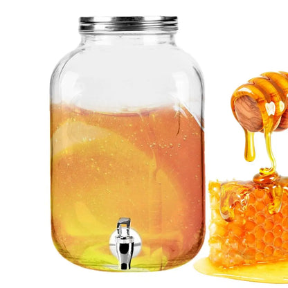 HookUpCo. 4L Airtight Drink Pitcher with Spigot for Parties