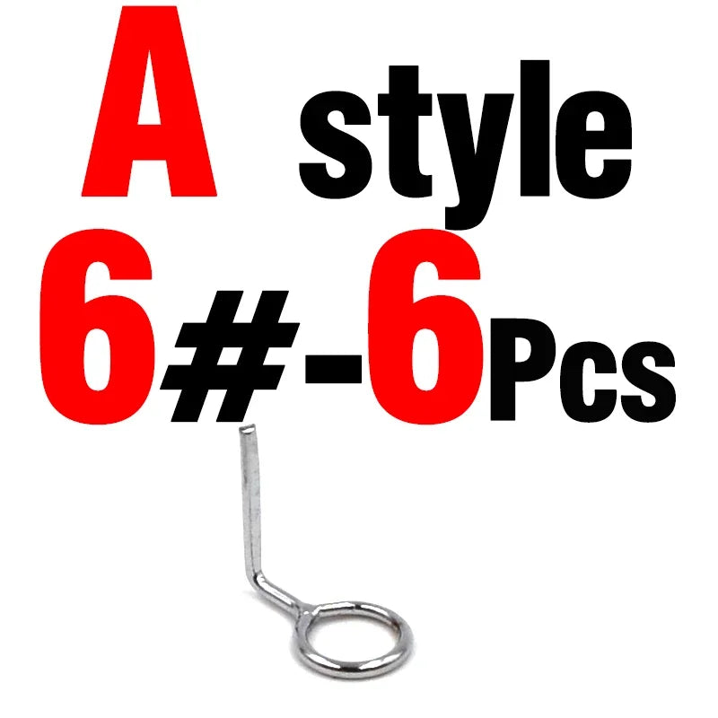 Premium Fishing Rod Guide Replacement Set - 6 Pcs - HookUpCo.