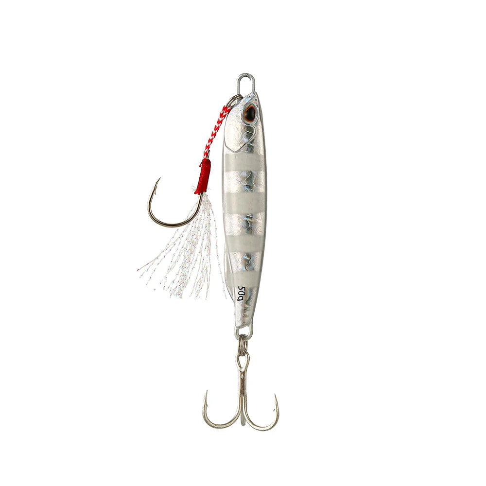 HookUpCo. Metal Cast Jig Spoon for Sea Bass - HookUpCo.
