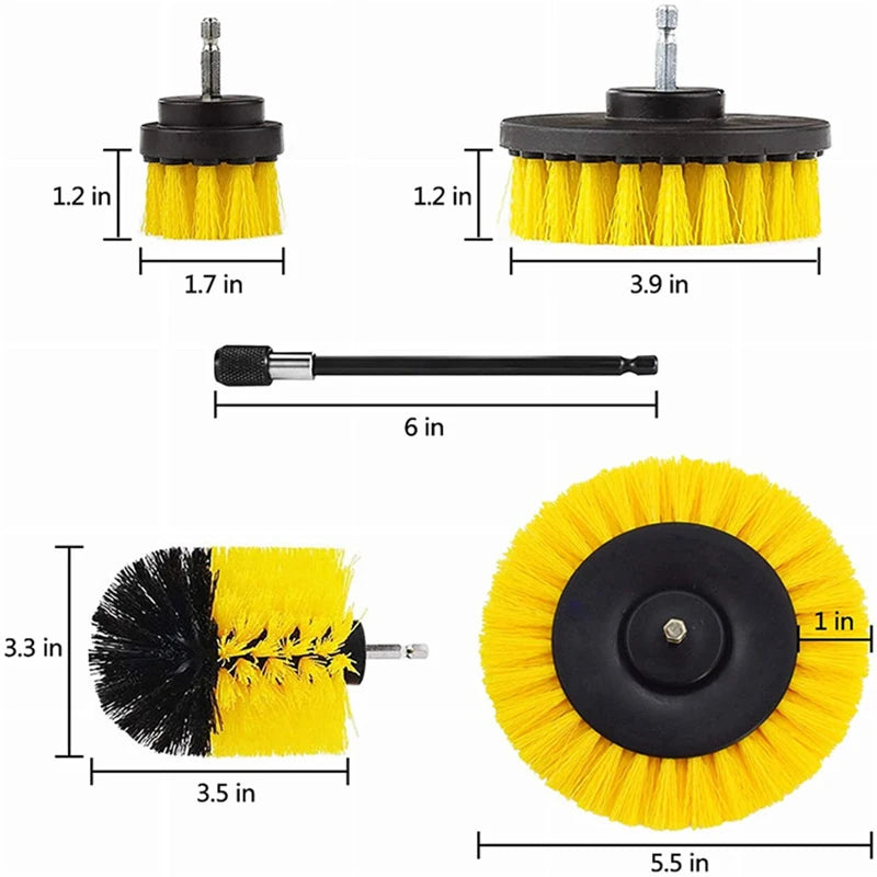 HookUpCo. Drill Brush Cleaning Set