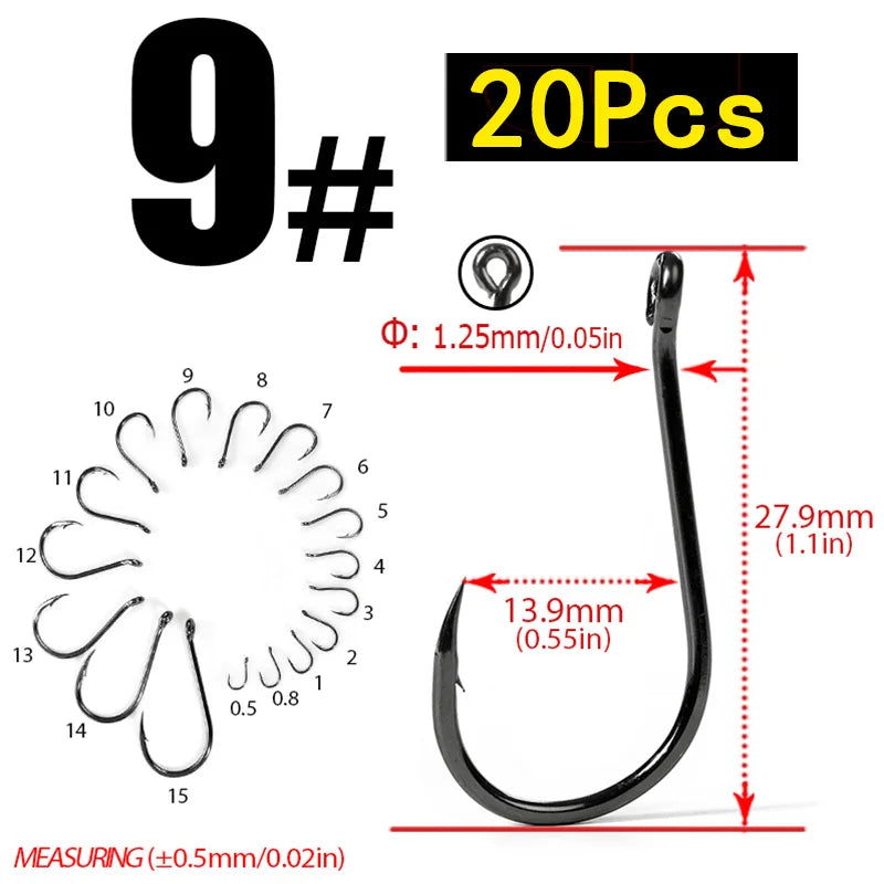 HookUpCo. Carbon Steel Circle Hooks for Fishing - HookUpCo.