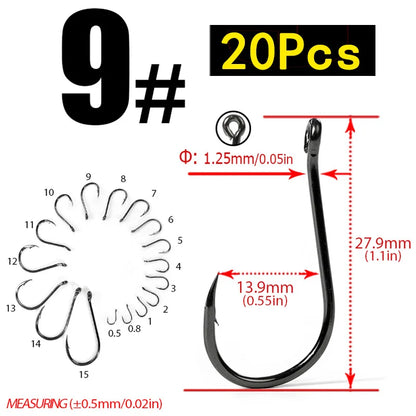 HookUpCo. Carbon Steel Circle Hooks for Fishing - HookUpCo.