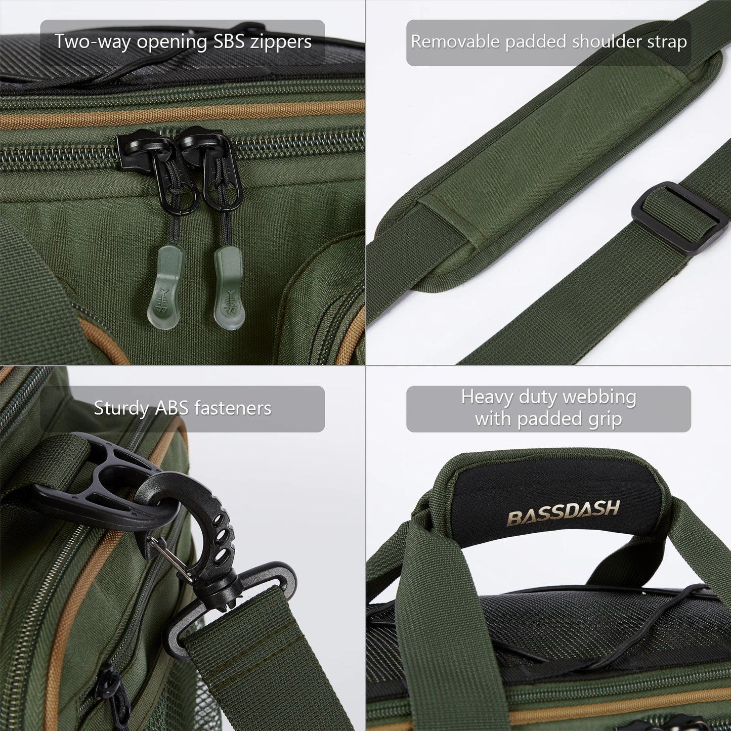 HookUpCo. Water-Resistant Fishing Tackle Bag - HookUpCo.