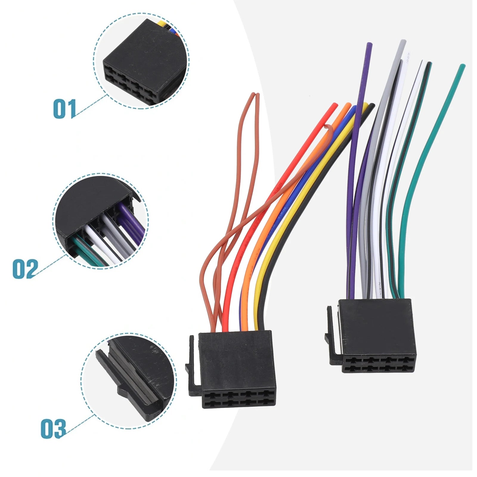 HookUpCo. Car Radio Adapter Wire Harness Kit - HookUpCo.