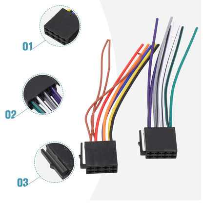 HookUpCo. Car Radio Adapter Wire Harness Kit - HookUpCo.