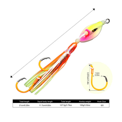 HookUpCo. Deep Sea Fishing Jig Hooks 100g-200g