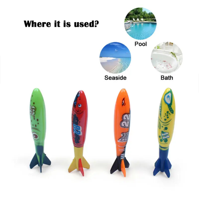 HookUpCo. Summer Dive Rocket Toy
