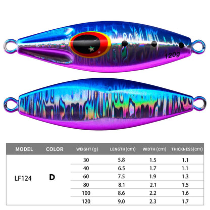 Bionic Glowing Metal Jig Fishing Lure for Nighttime Success