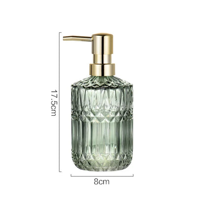 Clear Glass Soap Dispenser for Home and Office