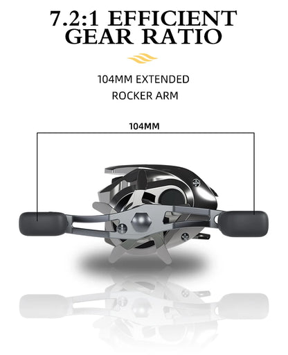 HookUpCo. High-Speed Saltwater Baitcasting Reel - HookUpCo.