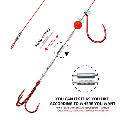 HookUpCo. Premium Fishing Stinger Rigs with Hooks - HookUpCo.