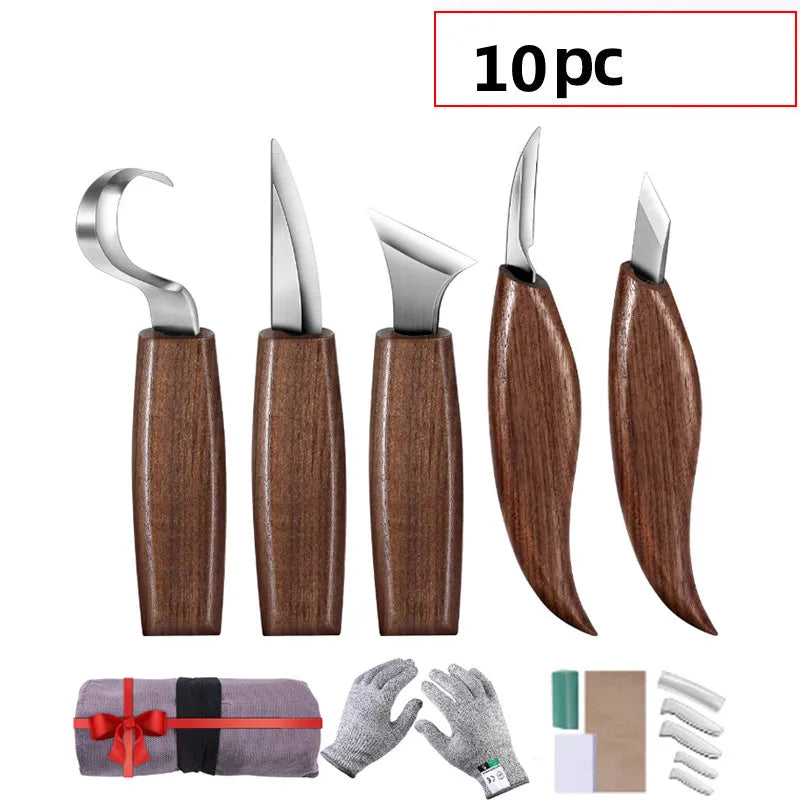 Premium Wood Carving Tool Set for Precision Crafting