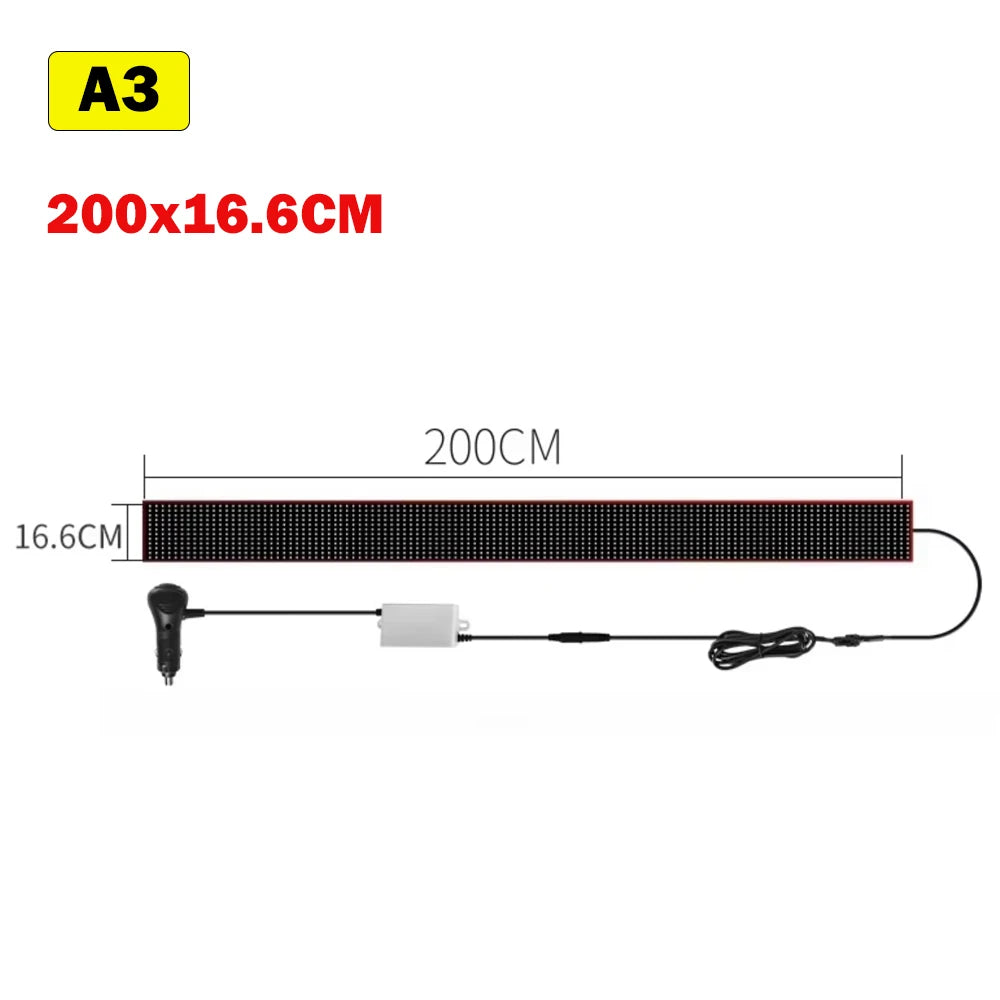 Programmable LED Truck Sign with Remote Control for Custom Ads