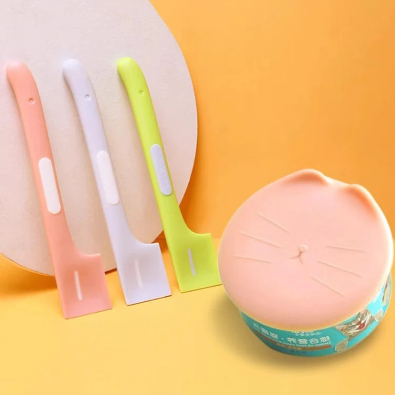 HookUpCo. Long Handle Pet Feeding Spoon & Can Lid Cleaner