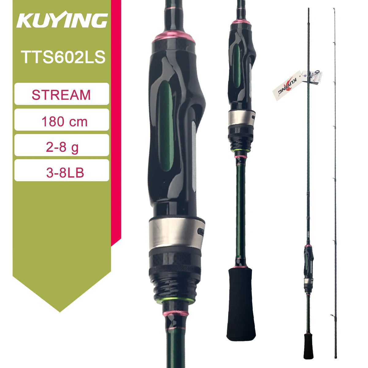 HookUpCo. Carbon Fishing Rod for Rivers and Streams - HookUpCo.
